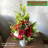 【アレンジメント 花 ギフト プレゼント】 誕生日 クリスマス (ツリーアレンジ)